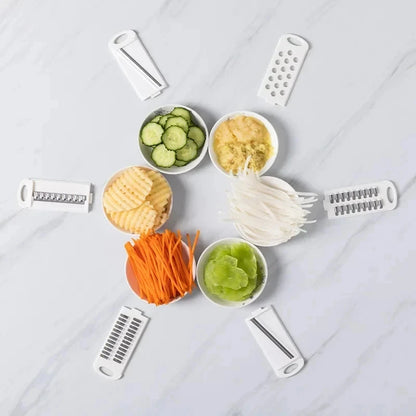 Taglierina per verdure 9 in 1, multifunzionale, tagliapatate a pezzetti, affettatrice, grattugia, utensili da cucina, accessori, utensili