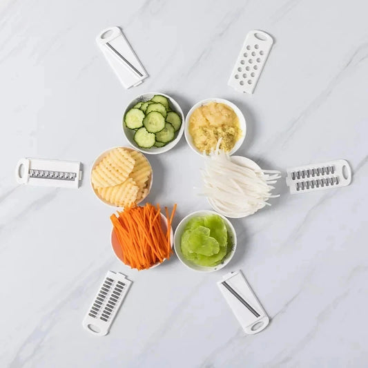 Taglierina per verdure 9 in 1, multifunzionale, tagliapatate a pezzetti, affettatrice, grattugia, utensili da cucina, accessori, utensili