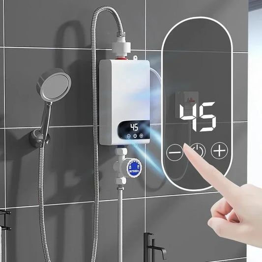 Scaldabagno istantaneo da 5,5K W, nuovo di zecca, scaldabagno istantaneo senza serbatoio, rubinetto istantaneo, rubinetto per cucina, scaldabagno LED digitale