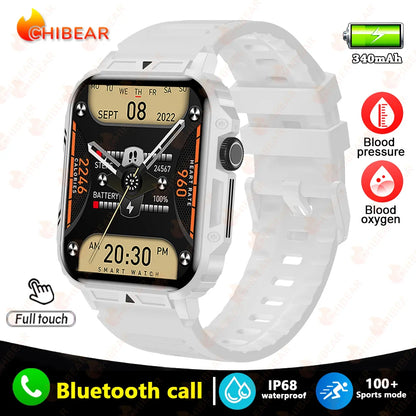 2024 Nuovo uomo militare all'aperto 1.95 Smart Watch uomini bluetooth chiamata smartwatch uomini per android ios ip68 impermeabile ftiness orologi