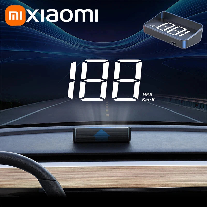 Xiaomi Car Speedometer M2 HUD Head-Up Display a LED Misuratore di velocità digitale Proiettore parabrezza Veicoli Auto Elettronica Accessori