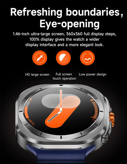Novità 2025 per Samsung Galaxy Watch 7 Ultra GPS NFC Smart Watch da uomo 1,43" AMOLED con display sempre IP68 BT Call Sports Smartwatch