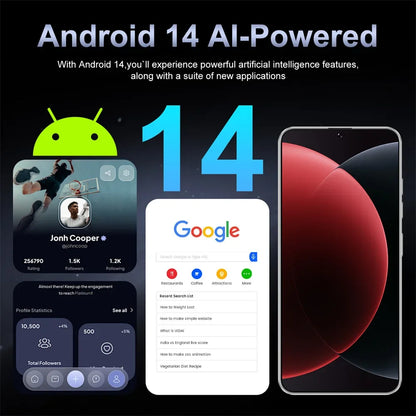 NEW M15 Ultra Original Mobile Phones 7.3inch Smartphone 4G 5G Dual SIM Cellphone Android Global Version 8000mAh GPS Cell Phone