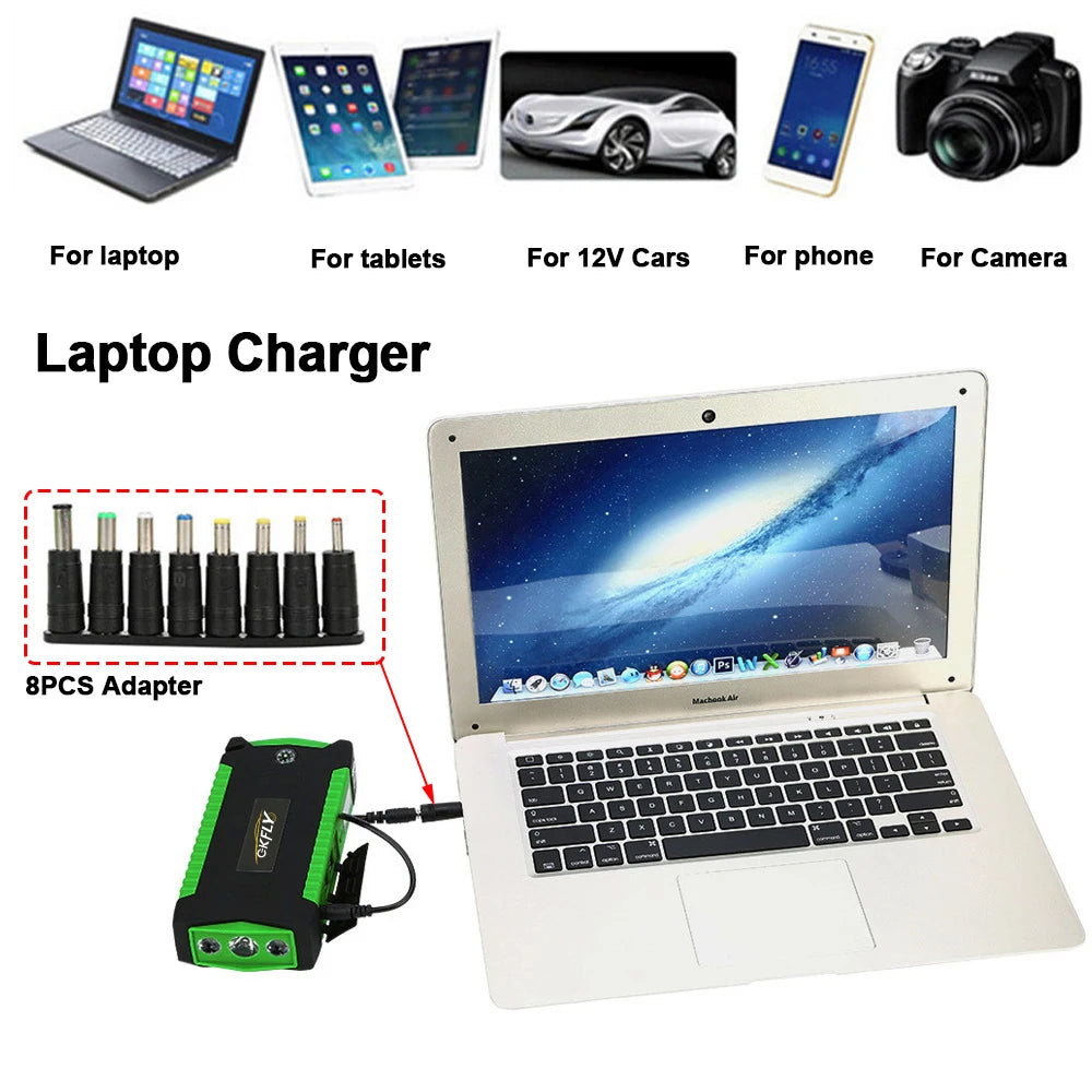 GKFLY 3000A Car Jump Starter Power Bank 18000mAh Car Booster Auto Emergency Starting Device Jump Start for Petrol Diesel