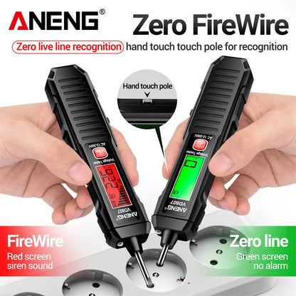 ANENG VD807 Una parola di induzione portatile 50/ 60Hz Smart Tester penna elettrica NCV sensore AC 12-300V senza contatto filo rivelatore strumenti