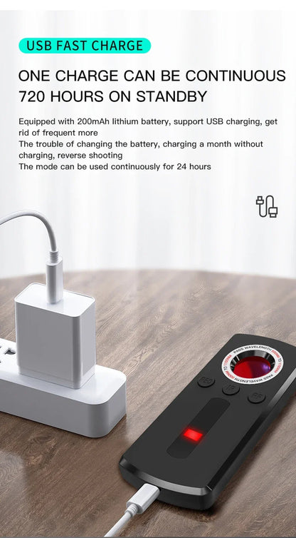 Hidden Camera Detector Anti Spy Gadget Professional Hunter Wireless Signal Car GPS Infrared Search Wiretapping Bug Mini Devices