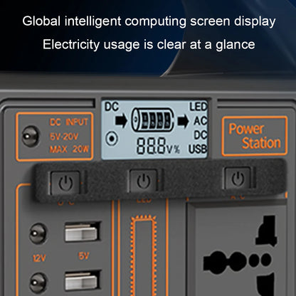 100W portatile Solar Power Station 110 V/ 220 V generatore di energia 24000mAh all'aperto Camping Power Bank Display a LED per avventura di viaggio