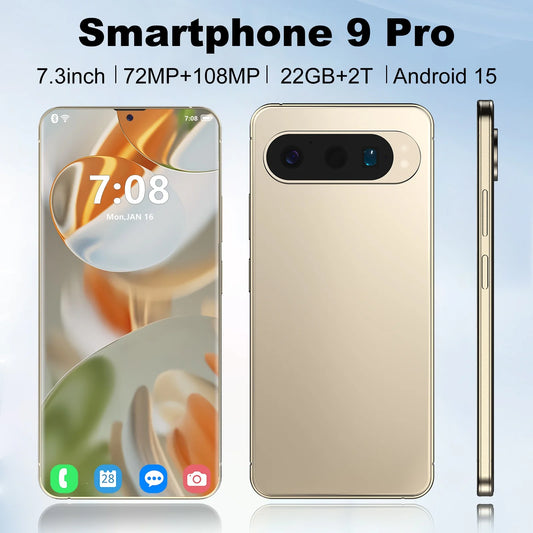 Android 15 Global Version Smartphone 9 Pro XL 7.3 FHD 22G 2TB 8800mAh 5G Network Snapdragon 8 Gen4 Original Unlocked Phone