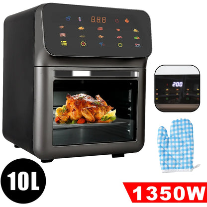 4/5/6/7/10/ 12L Friggitrici ad aria elettrica senza olio Cucina domestica automatica 360° Forno a convezione Friggitrice senza olio