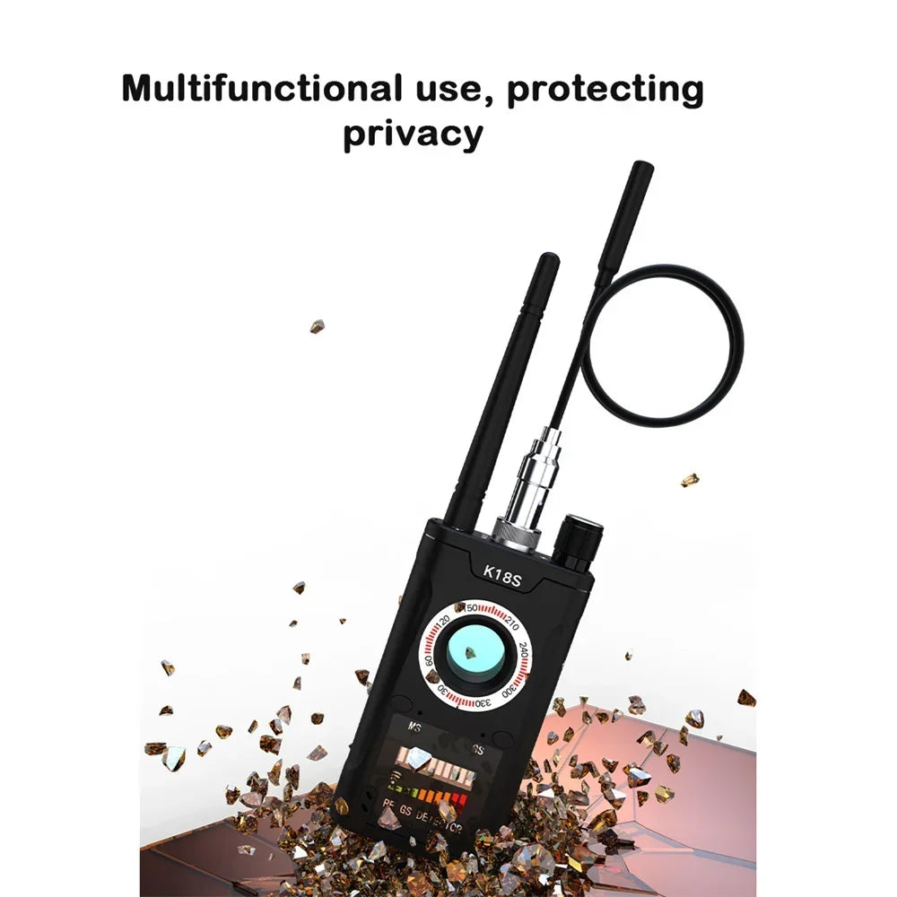 K18s Multi-function Anti Detector Camera GSM Audio Bug Finder GPS Signal lens RF Tracker Detect Wireless Camera