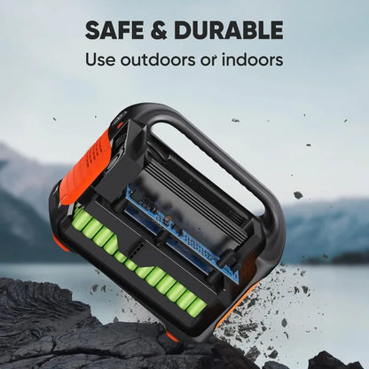 Solar Generator Explorer 500, 518Wh Portable Power Station Mobile Lithium Battery Pack with 1xSolarSaga 100 for RV Road