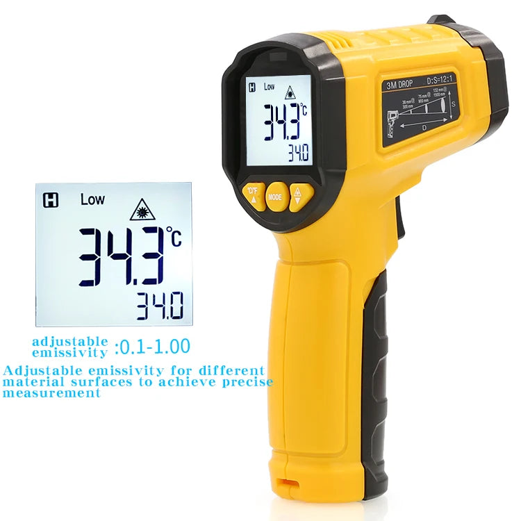 TS380 Termometro a infrarossi senza contatto HYTAIS Misuratore di temperatura elettronico portatile industriale ad alta precisione TS600