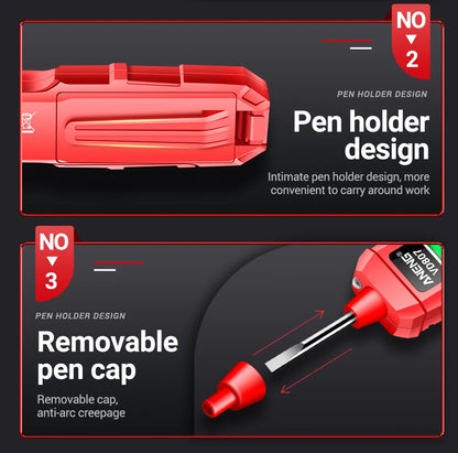 ANENG VD807 Una parola di induzione portatile 50/ 60Hz Smart Tester penna elettrica NCV sensore AC 12-300V senza contatto filo rivelatore strumenti