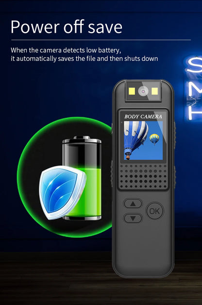 Mini Body Camera Full HD 1080P Telecamera montata sul corpo Piccola telecamera portatile per visione notturna Polizia Body Cam supporto TF card mini fotocamera