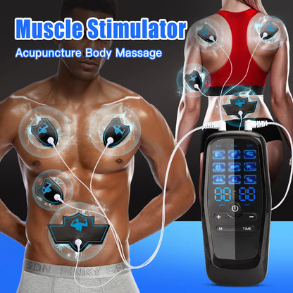 EMS Eletric Stimolazione muscolare USB Fisioterapia Decine di unità Pulse Impulse Mini massaggiatore per il corpo intero Macchina dimagrante