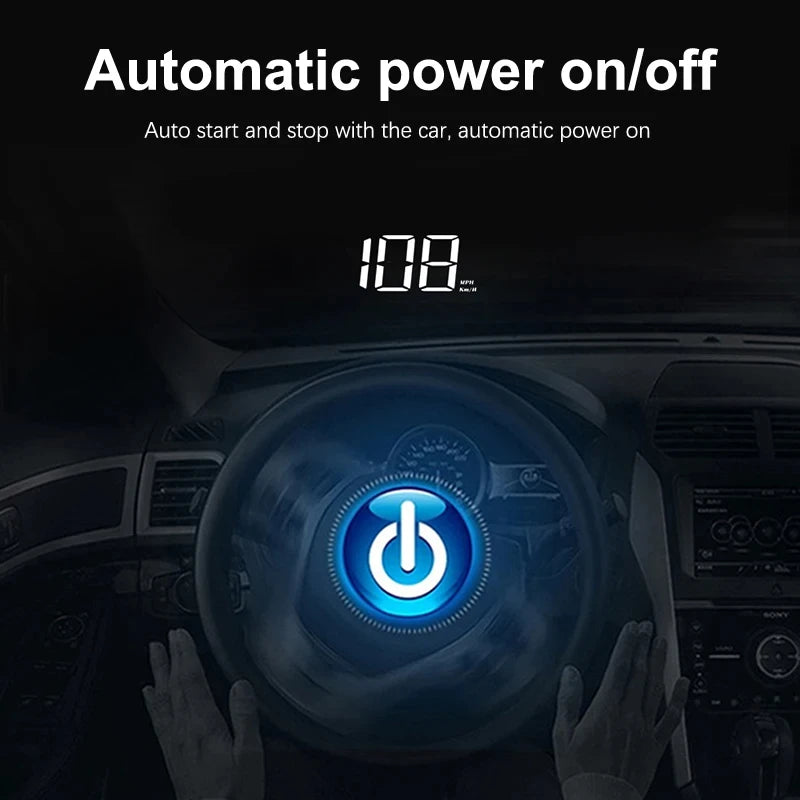 Xiaomi Car Speedometer M2 HUD Head-Up Display a LED Misuratore di velocità digitale Proiettore parabrezza Veicoli Auto Elettronica Accessori