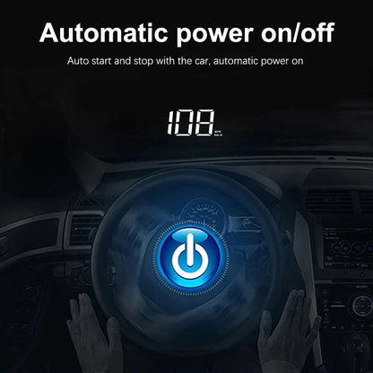 Xiaomi Car Speedometer M2 HUD Head-Up Display a LED Misuratore di velocità digitale Proiettore parabrezza Veicoli Auto Elettronica Accessori