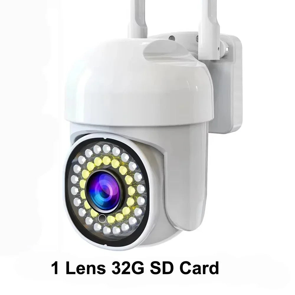 Yoosee 4K 8MP doppia lente doppio schermo a colori visione notturna rilevazione del movimento audio bidirezionale all'aperto impermeabile wifi telecamera di sicurezza