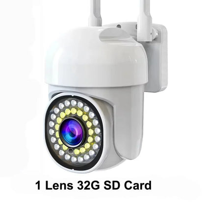 Yoosee 4K 8MP doppia lente doppio schermo a colori visione notturna rilevazione del movimento audio bidirezionale all'aperto impermeabile wifi telecamera di sicurezza