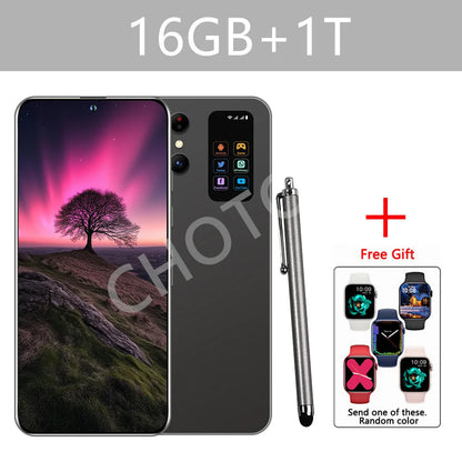 Cellulari 2025 SMS 25 Ultra 5G Smartphone originale 7.3HD Dual SIM 108MP Telefono cellulare Android versione globale 7800mAh Telefoni cellulari