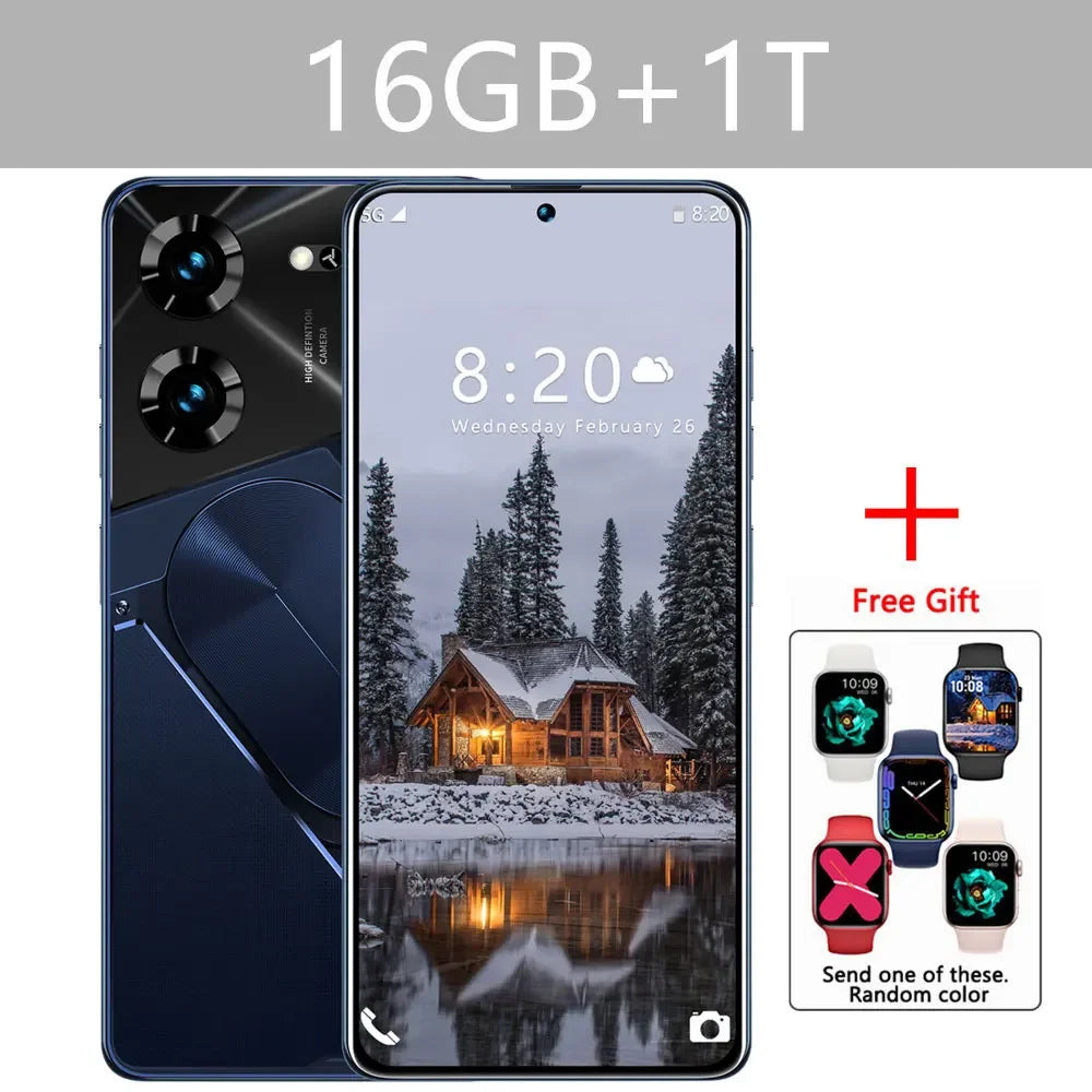 Cellulari Pova 5 Pro Originale 5G Smartphone 7.3HD Dual Sim Smart Mobile Phones 6800mAh Android 13 GPS Versione globale Telefono cellulare