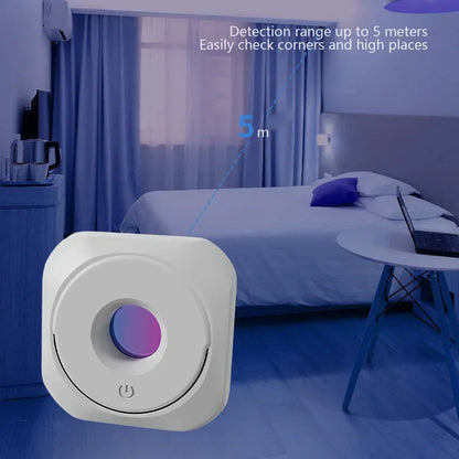 Mini rivelatore della macchina fotografica per la macchina fotografica nascosta portatile Pinhole Lens Detect Gadget Anti-Peeping protezione di sicurezza Candid Detector