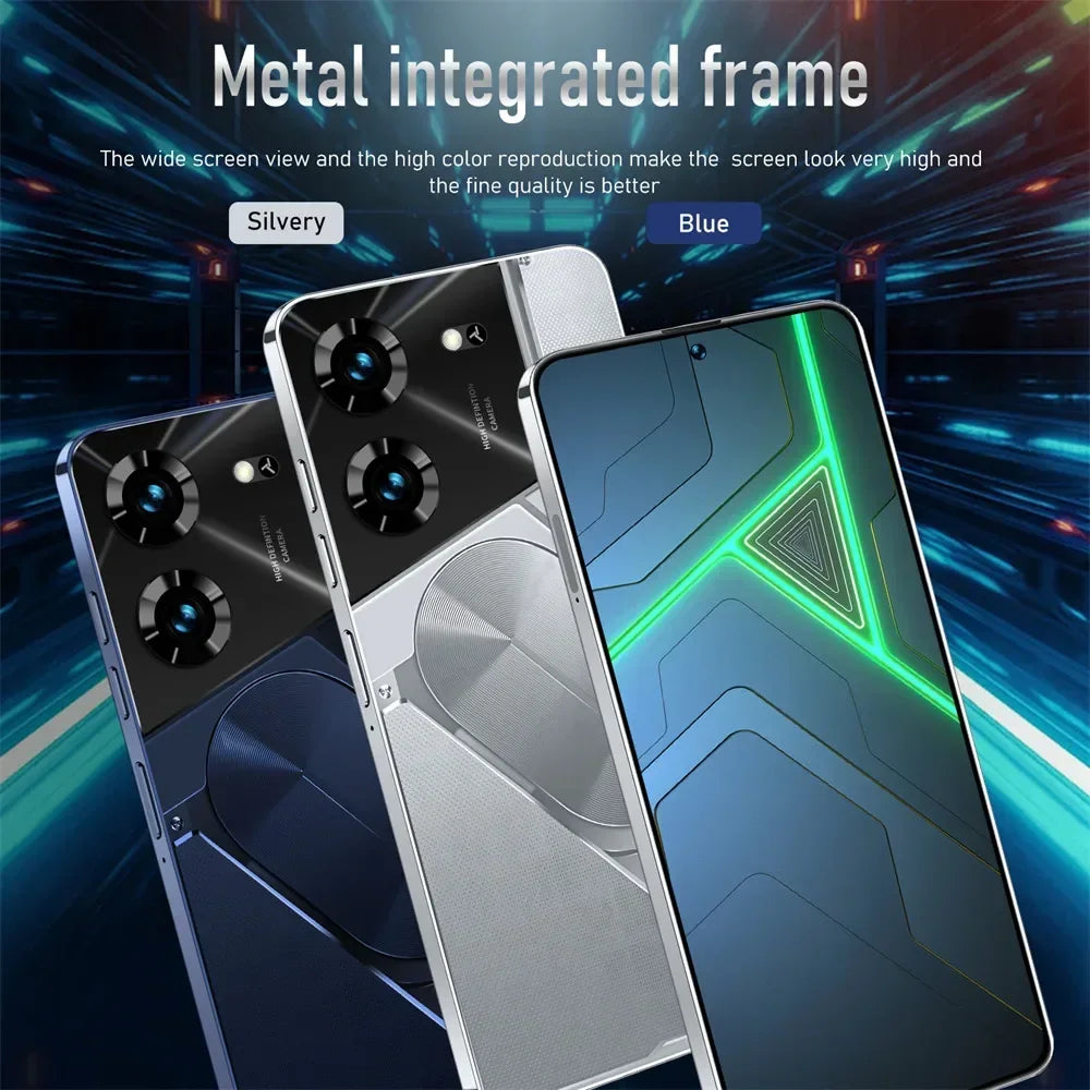 Cellulari Pova 5 Pro Originale 5G Smartphone 7.3HD Dual Sim Smart Mobile Phones 6800mAh Android 13 GPS Versione globale Telefono cellulare