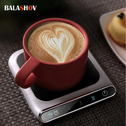 RISCALDA TAZZE E BICCHIERI Riscaldamento Coaster 3 ingranaggi 100 o C latte tè scaldabagni tazza di acqua per l'ufficio a casa scrivania riscaldamento pad