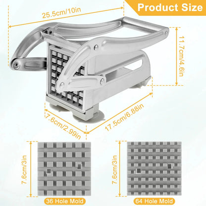 1 tagliapatate manuale in acciaio inossidabile, affettapatate, tagliapatate, tritacarne, tagliapatate, macchine utensili