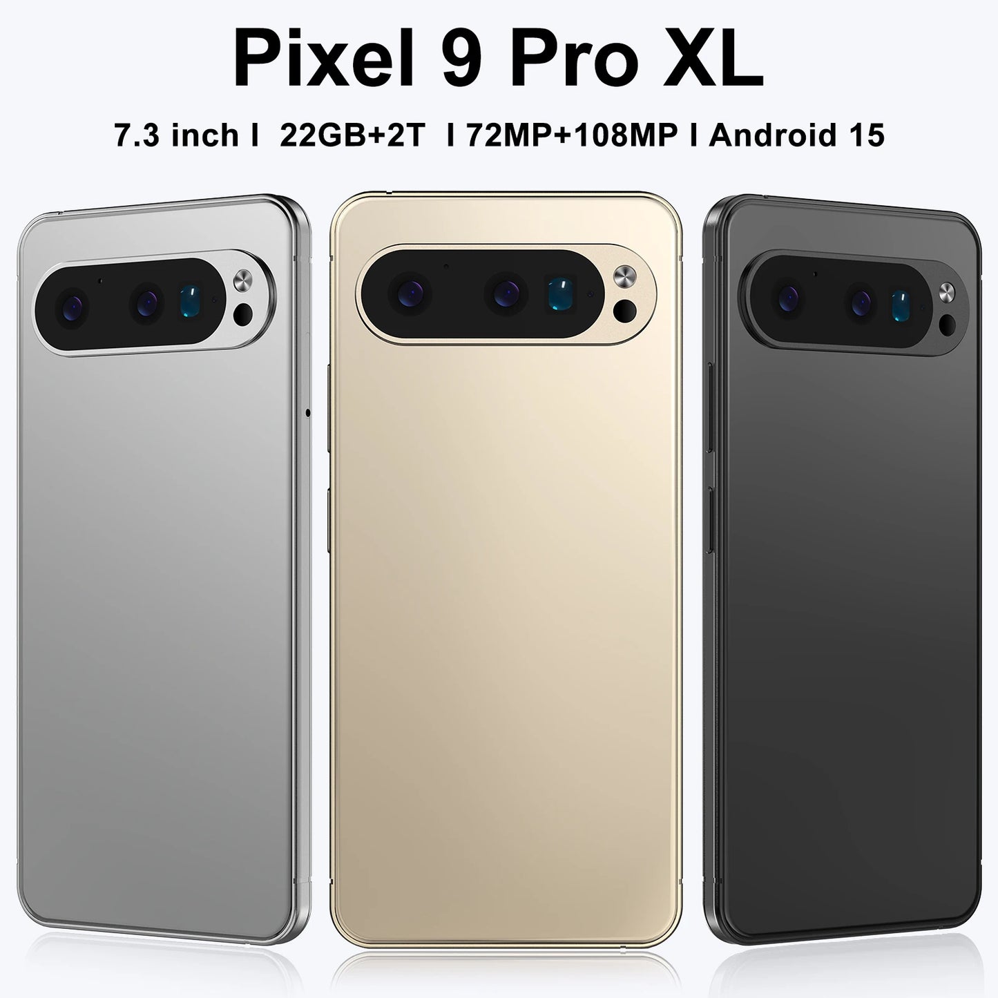 Versione globale Originale Pixel 9 Pro XL Smartphone 7.3 FHD 22G 2TB 8800mAh 78 + 108MP 4/ 5G Telefono di rete Android sbloccato