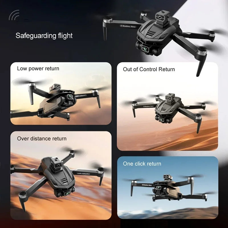 Per XIAOMI Original V168 GPS Drone Professional 8K HD Fotografia Aerea Doppia Fotocamera Omnidirezionale Evitamento Ostacoli Dron giocattolo