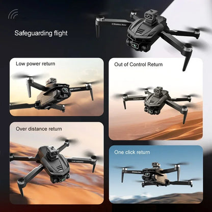 Per XIAOMI Original V168 GPS Drone Professional 8K HD Fotografia Aerea Doppia Fotocamera Omnidirezionale Evitamento Ostacoli Dron giocattolo