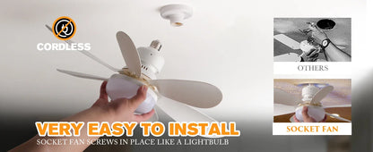 LED 40W ventilatore da soffitto luce E27 con telecomando per dimmerazione, adatto per soggiorno, studio, uso domestico, 85-265V