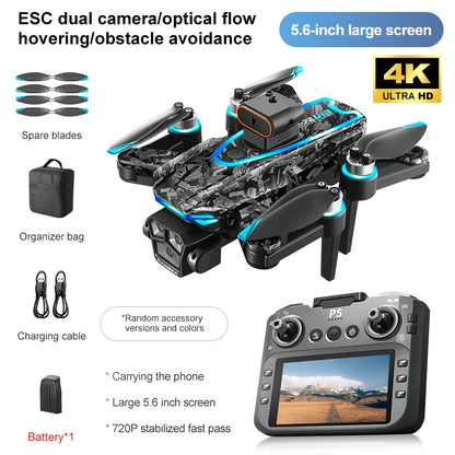 D13 RC Drone Professional 4K Camera con 5G WiFi FPV UAV Schermo Telecomando Brushless Obstacle Avoidance Quadcopter Giocattoli