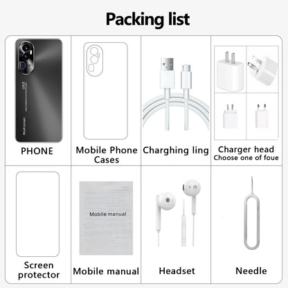 Reno10 Pro+ 5G Smartphone: 7.3" HD + Display 16 GB + 1 TB 108MP + 50 MP Fotocamere doppie 7800mAh Batteria Snapdragon 8 Gen 2 Android 13
