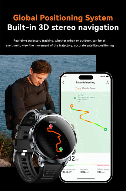 5G/4G Full Network Smart Watch 680*680 HD AMOLED 1100mah Video Call 500W Camera 8GB+128GB RAM GPS NFC WIFI Google APP Smartwatch