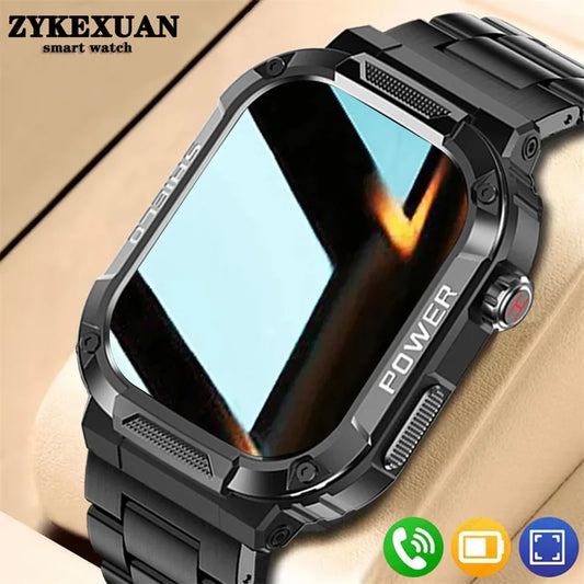 2025 Nuovo per Xiaomi Military Smart Watch Uomini impermeabili all'aperto Sport Fitness Tracker Monitor di salute 2.10" BT Call Smartwatch
