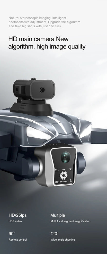 K18 Max 4,5 pollici grande schermo Drone 360° Laser per evitare ostacoli Posizionamento GPS Flusso ottico Dispositivo di lancio aereo RC Drone Giocattolo