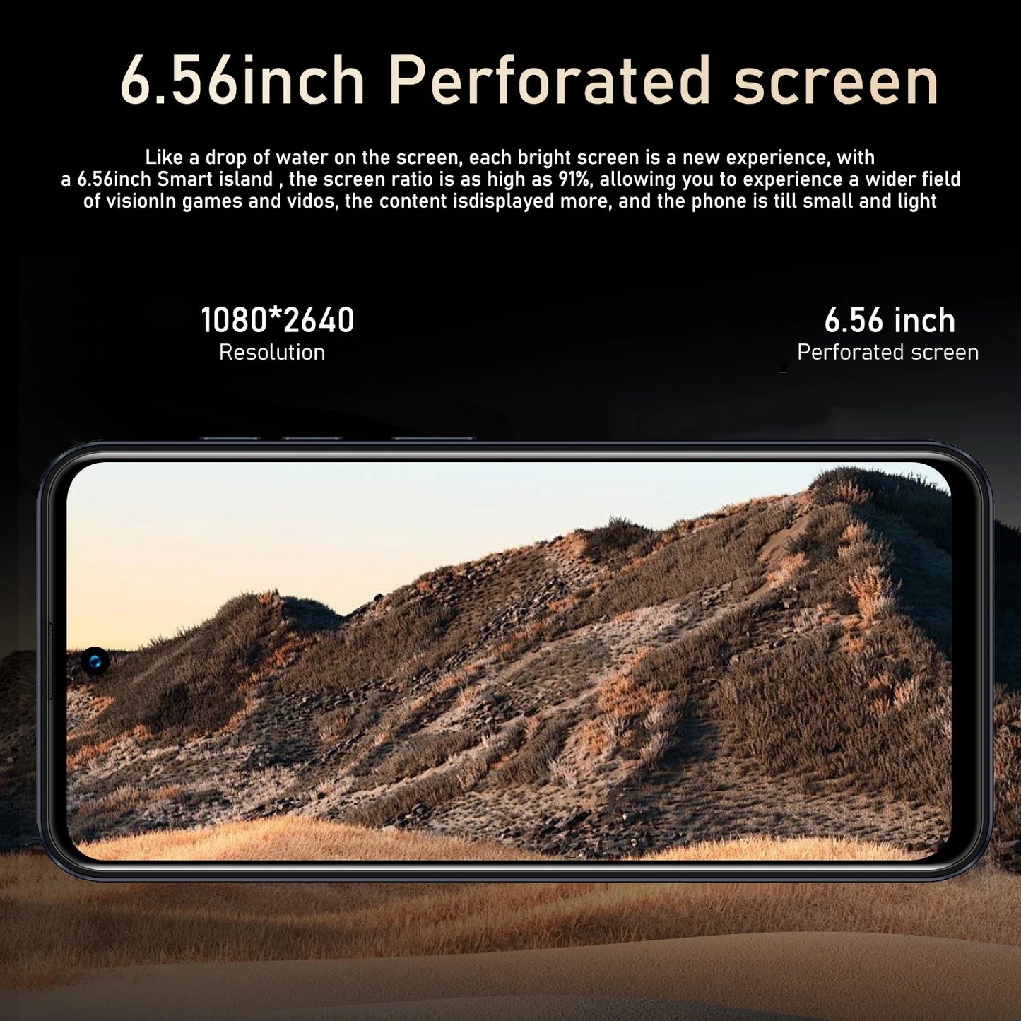 I16 Pro Smartphone 5G Android 5300mAH 12GB RAM 512G ROM 6.56Inch 1080x2640HD 24 + 48MP MTK10 Telefono cellulare di rete 4G
