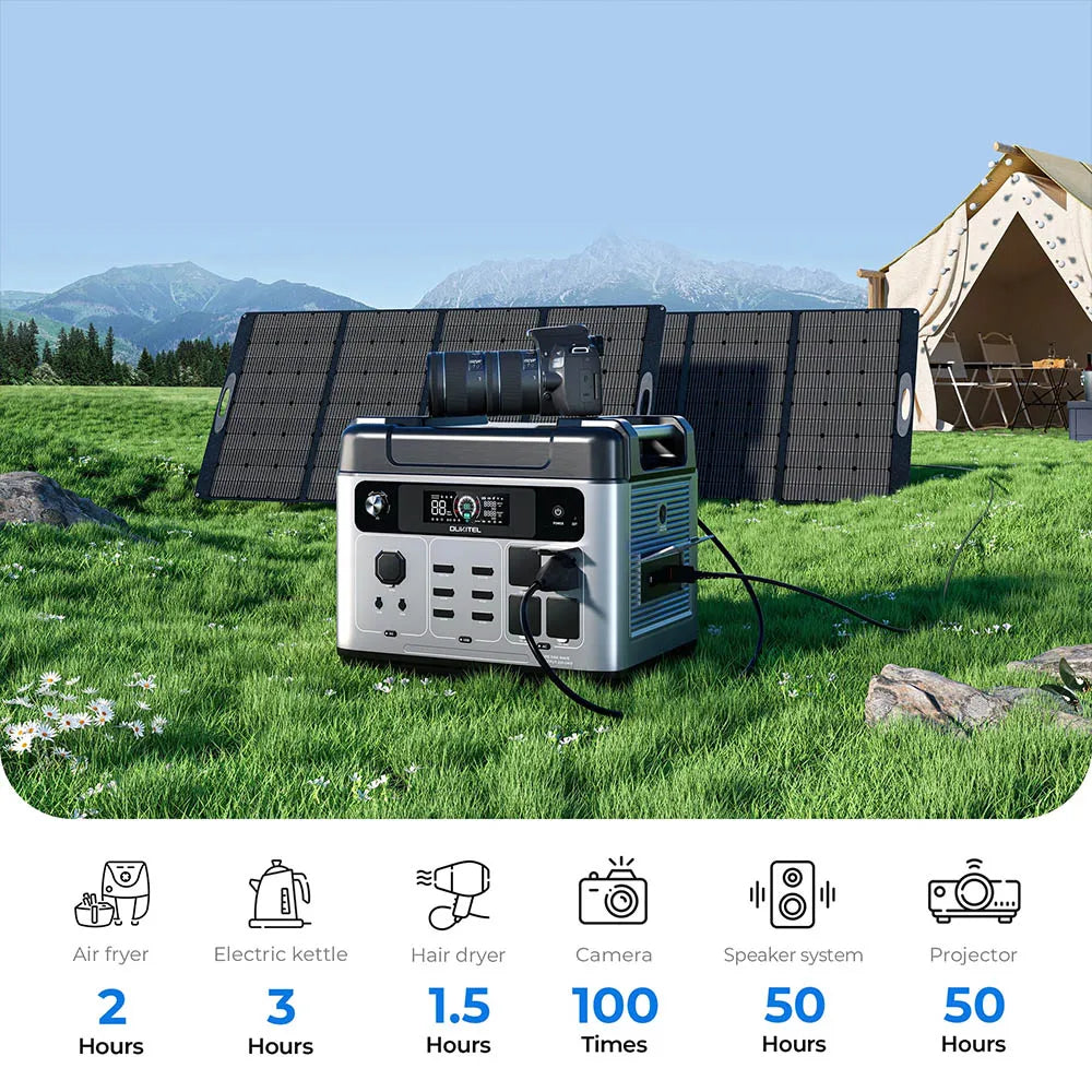 OUKITEL Batile 2048Wh a 16384Wh LP2000 Pro Centrale elettrica portiFePO4 batteria 3600W AC uscita 2000W controllo app