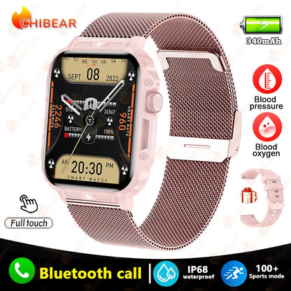 2024 Nuovo uomo militare all'aperto 1.95 Smart Watch uomini bluetooth chiamata smartwatch uomini per android ios ip68 impermeabile ftiness orologi
