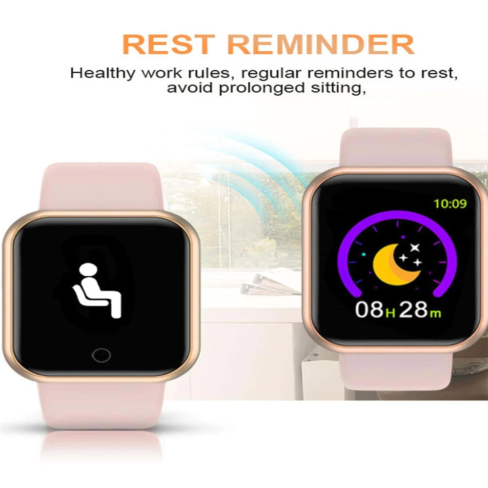 Smartwatch Uomini Donne Orologi da polso Smart Watch Messaggio Fitness Monitor Bracciale Regalo di compleanno Orologio elettronico per Xiaomi Huawei