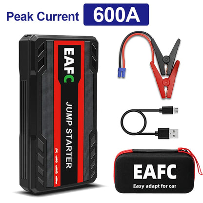 Avviatore di emergenza per auto 2000A/1200A/600A, dispositivo di avviamento di emergenza portatile Power Bank Booster per benzina e diesel