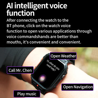 2024 Nuovo uomo militare all'aperto 1.95 Smart Watch uomini bluetooth chiamata smartwatch uomini per android ios ip68 impermeabile ftiness orologi