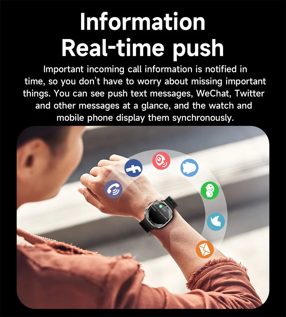 Novità 2025 per Samsung Galaxy Watch 7 Ultra GPS NFC Smart Watch da uomo 1,43" AMOLED con display sempre IP68 BT Call Sports Smartwatch