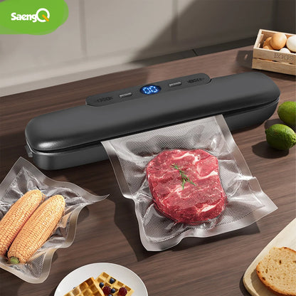 saengQ Vacuum Sealer Packaging Machine Food Vacuum Sealer con sacchetti vuoti gratuiti 10pcs Sigillatura alimentare a vuoto per uso domestico