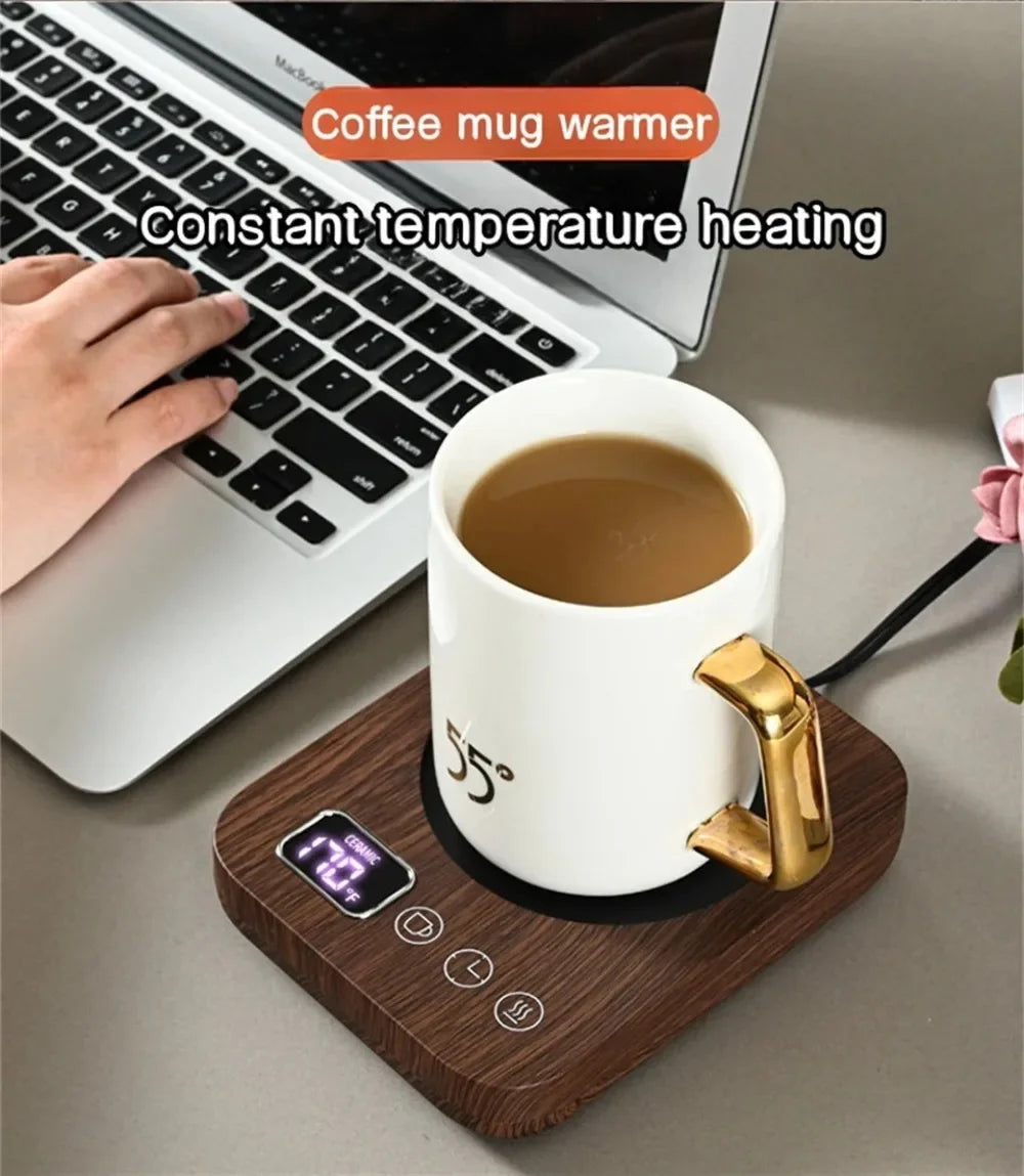 220V/ 110V Scalda Tazza Latte Riscaldamento Pad Tazza di caffè Sottobicchieri Smart Electric Beverage Warmer Insulat 3 ingranaggi regolabile ufficio casa