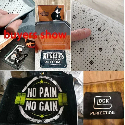 LK01 Zerbino antiscivolo per musicista rock classico, tappetino da cucina, pedalò, tappeto da corridoio, tappeto di benvenuto, decorativo per camera da letto）4（v