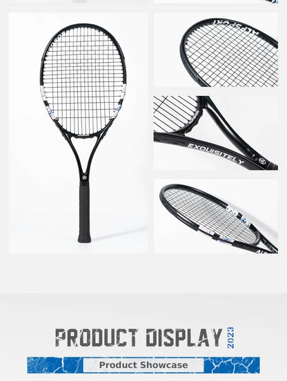 ALPSPORT Racchetta da tennis in fibra di carbonio T800 18K Racchetta professionale con borsa Racchetta da allenamento leggera per adulti Uomini Donne