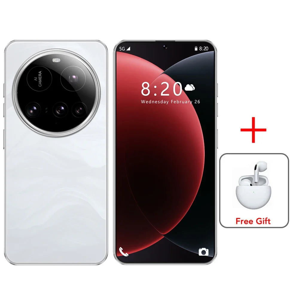 NEW M15 Ultra Original Mobile Phones 7.3inch Smartphone 4G 5G Dual SIM Cellphone Android Global Version 8000mAh GPS Cell Phone